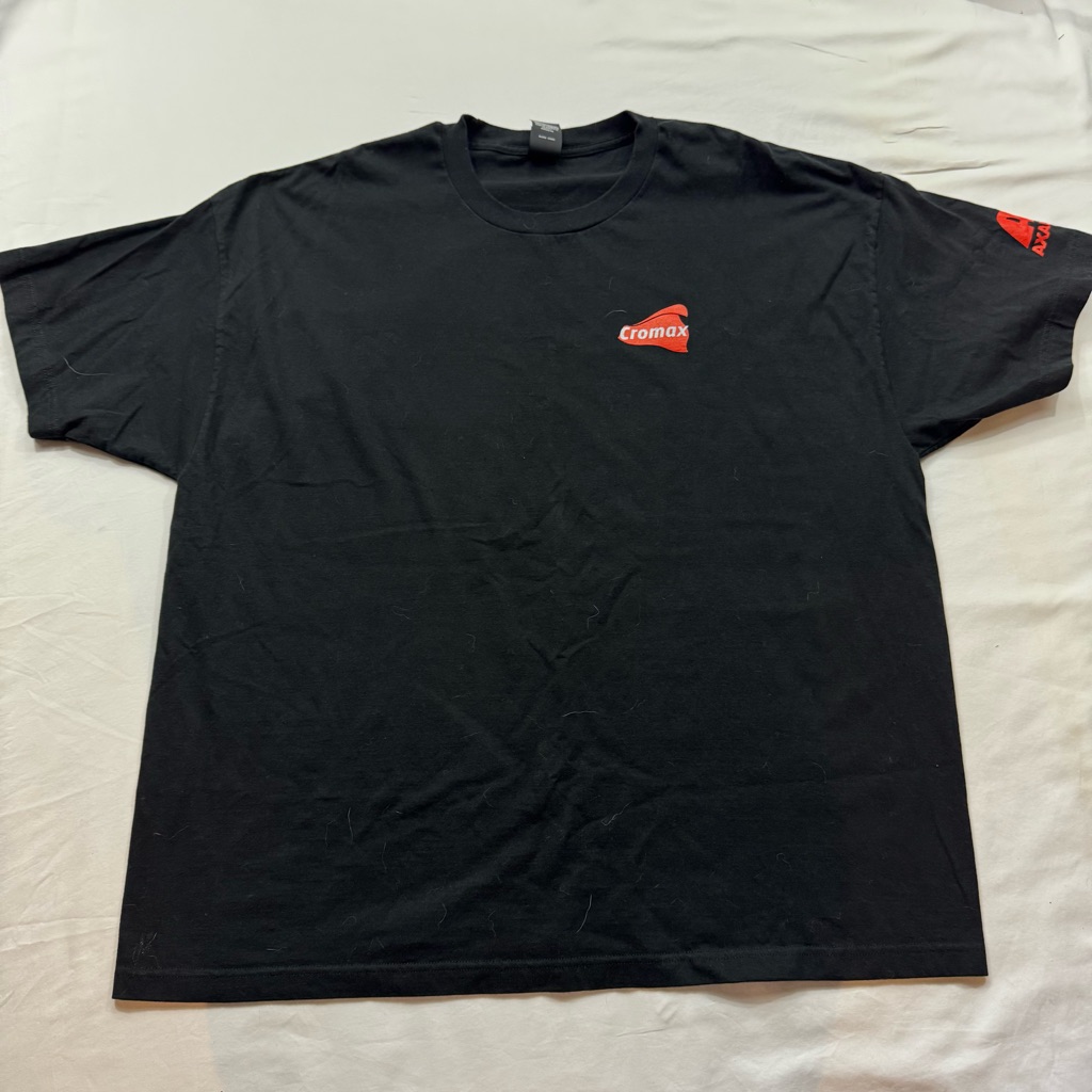 280. Hanes Cromax Black And Red Short Sleeve Tee (2xl)